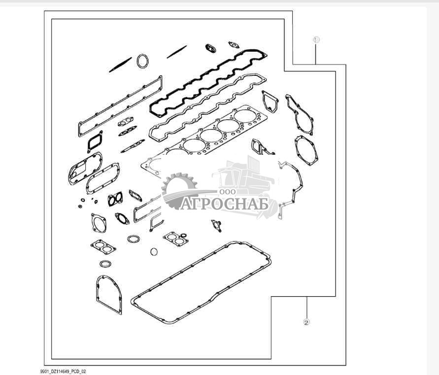 9901 Комплект для капитального ремонта двигателя (22) 